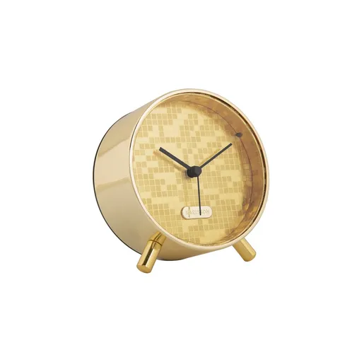 Karlsson 6004GD ceas cu alarmă de design auriu,diametru 11 cm, auriu