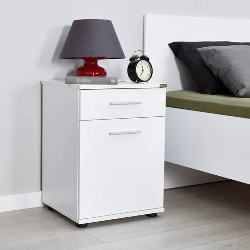 Noptiera, Hanah Home, Kmd-511-Bb-1, 40x57x39 cm, Alb