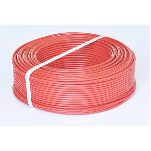 Rola 100m conductor masiv din cupru FY 4 (H07V-U) rosu
