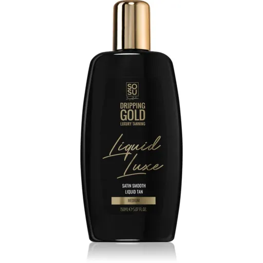 Dripping Gold Luxury Tanning Liquid Luxe apa de auto-bronzare pentru corp Medium 150 ml