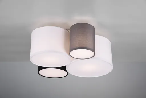 Plafoniera Hotel, TRIO, 50.5x47x21.5 cm, 42W, 4x E27, textil, multicolor