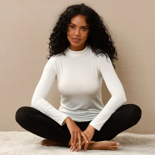 Tricou cald cu mâneci lungi și guler înalt