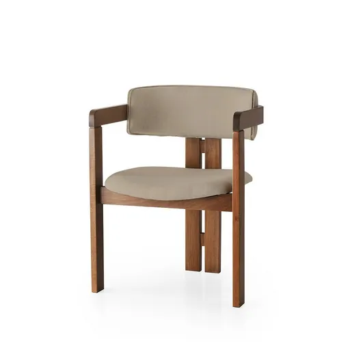 Scaun de sufragerie CO Mink and Walnut, maro deschis