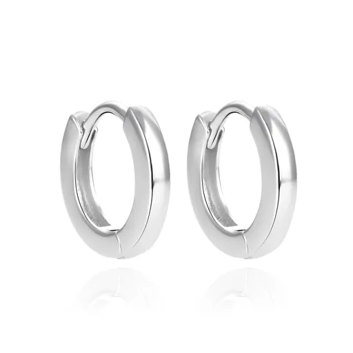 Agato Cercei rotunzi și minimaliști din argint AGUC3468