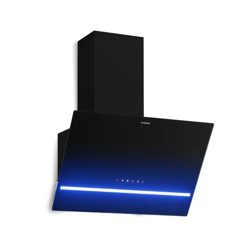 Klarstein Hotă inclinată Illuminosa | Mod de evacuare și recirculare | Design minimalist | 818 m³/h | 60 cm