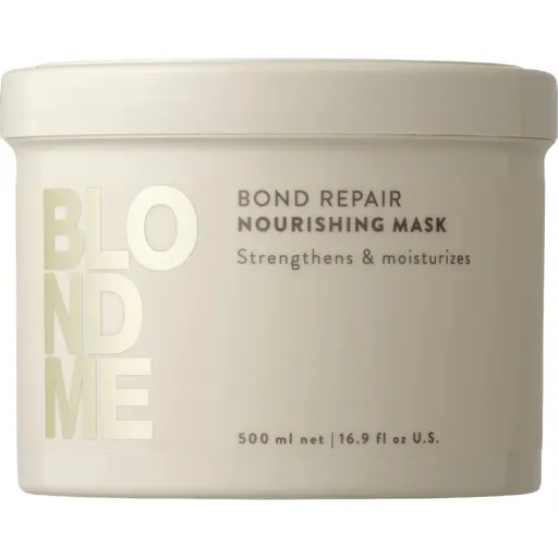 Masca Hranitoare Schwarzkopf BLONDME Bond Repair – Nutritie Intensa  Reparare pentru Parul Blond Fragil, Gramaj: 500