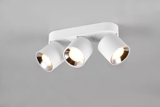 Plafoniera Guayana, TRIO, 27.3x8.7x12 cm, 10W, 3x GU10, metal, alb mat