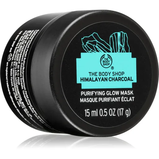The Body Shop Himalayan Charcoal Purifying Glow Mask masca faciala pentru curatare si stralucire pentru ten gras si problematic 15 ml