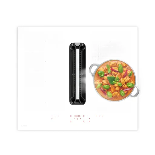 Klarstein AirJet FlexPro Down Air System, Plită cu inducție + hotă, Flexi zone, Booster