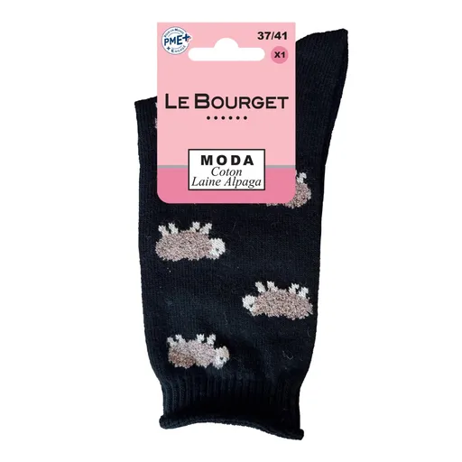 Șosete de lână cu motiv de miel