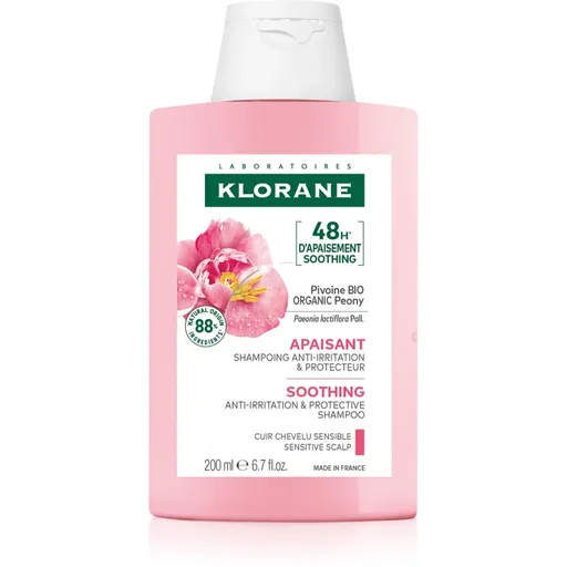 Klorane Peony Soothing Sensitive Hair Scalp Shampoo șampon pentru piele sensibila 200 ml