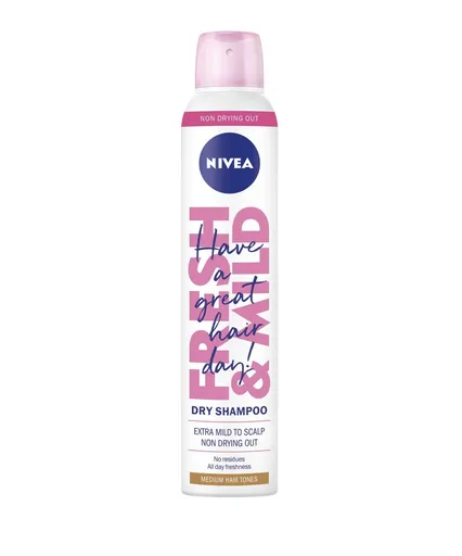 Nivea Șampon uscat pentru nuanțe mai deschise ale părului (Dry Shampoo Medium Tones) 200 ml