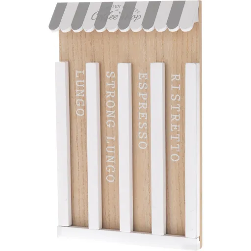 Recipient din lemn pentru capsule Coffee Shop, 19 x 30 cm