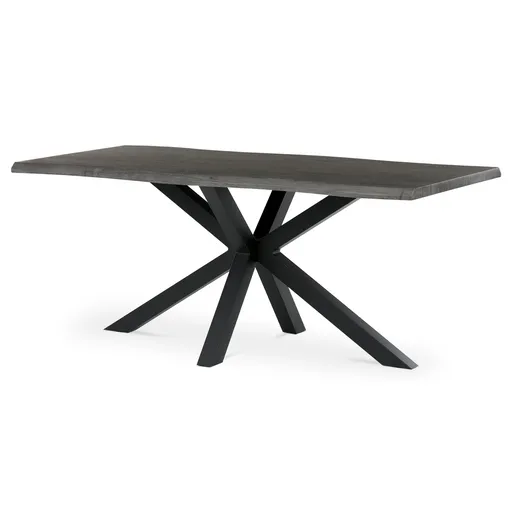 Masă de sufragerie 180 x 90 cm, stejar gri, gri