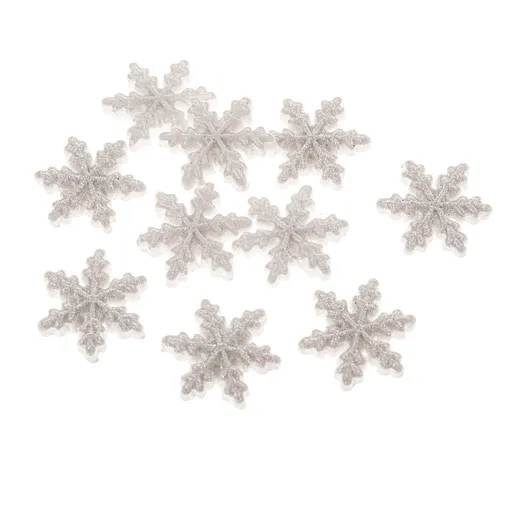 Set de decorațiuni de Crăciun „Fulgi de zăpadă”, 12 bucăți, poliresină