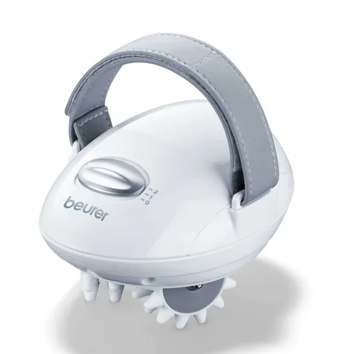 Aparat de masaj al celulitei Beurer CM 50, 2 nivele de intensitate, Forma ergonomica, Alb / Gri