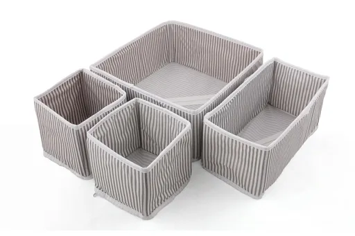 Set organizator, Hermia, 960DYN1402,  Dimensiune: 14 x 28 x 14 cm (1 bucată), Gri/Alb