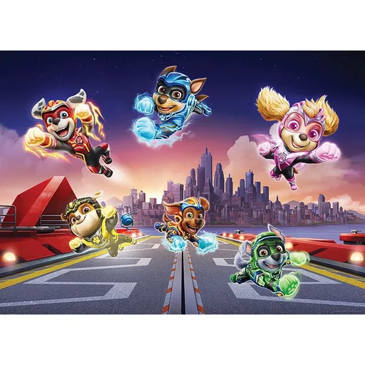 Fototapetă pentru copii Paw Patrol Mighty Pups 252x 182 cm, 4 părți