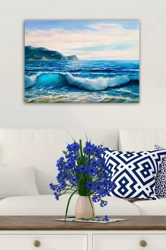 Tablou decorativ, 1007211319-5070, Cadru: 100% LEMN (grosime: 3 cm), Multicolor