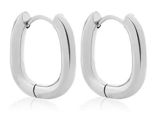 Troli Cercei decenți ovali din oțel VBE0147S