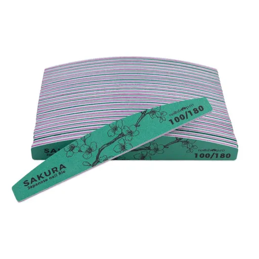 Pila Japoneza semiluna Nailshop 100/180 - set 25 buc.