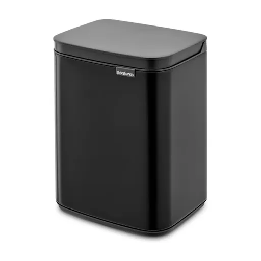 Cos pentru gunoi Brabantia Bo Small 1006622, 4 L, Deschidere lina si silentioasa, Bază antiderapantă, Negru