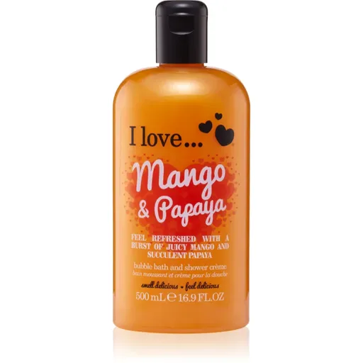 I Love Mango & Papaya cremă de duș și baie 500 ml