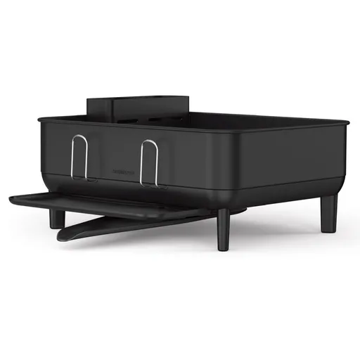 Scurgător de vase Simplehuman Compact , oțel,plastic, FPP, negru, negru