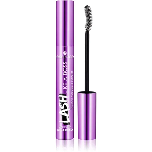 essence Lash Like a Boss mascara pentru volum, alungire si separarea genelor culoare Ultra Black 9,5 ml