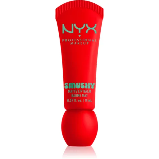 NYX Professional Makeup Smushy Matte Lip Balm balsam de buze cu efect matifiant culoare Soft Sorbet 8 ml
