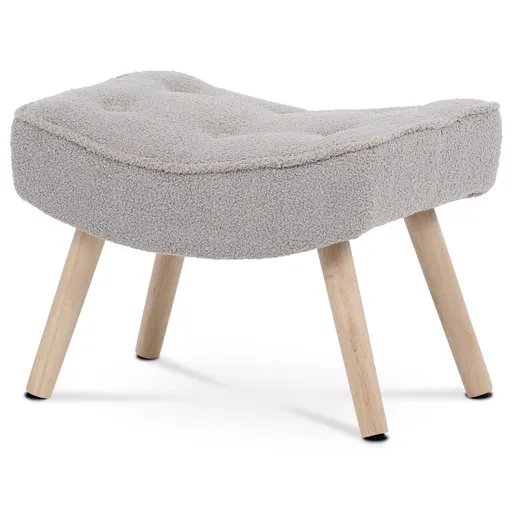 Taburet Bouclé GREY2, gri, gri deschis