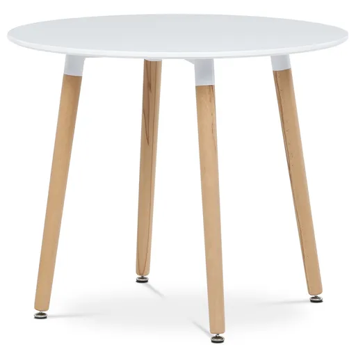 Masă de sufragerie 90 x 90 cm, alb