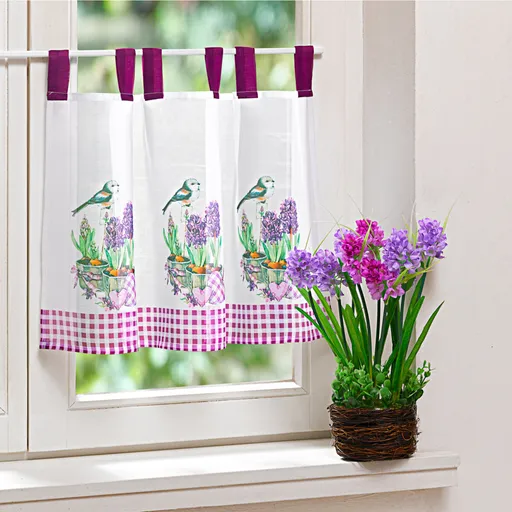 Perdea "Flori și păsări"