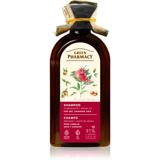 Green Pharmacy Argan Oil & Pomegranate Shampoo Sampon pentru par uscat si deteriorat cu ulei de argan 350 ml