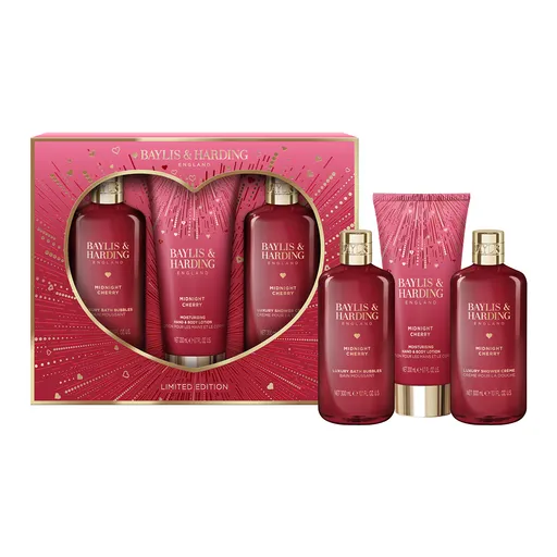 Baylis & Harding Set cadou Midnight Cherry Kit 3 buc
