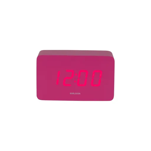 Karlsson 5983BP ceas LED de design cu alarmă, roz,10 cm, roz