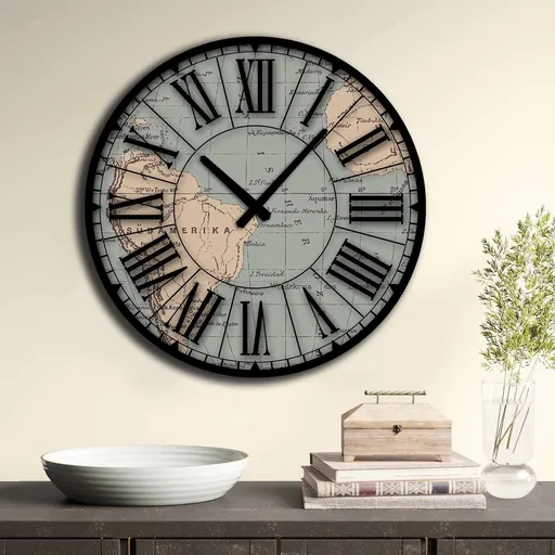 Ceas de perete, 5050MS-002, ø50 cm, Multicolor