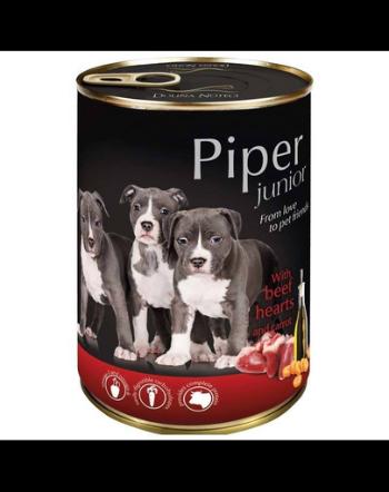 PIPER Junior hrana pentru catei 400 g inimi de vita si morcovi