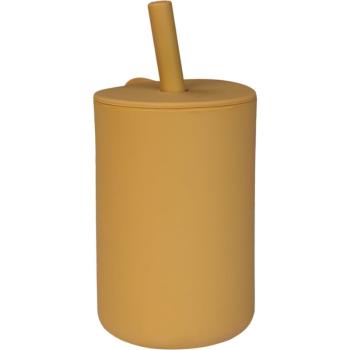 Tryco Silicone Cup and Straw ceasca cu pai Honey Gold 1 buc