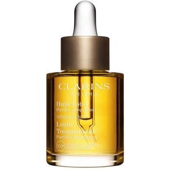 Clarins Lotus Treatment Oil ulei de regenerare cu efect de netezire ziua și noaptea 30 ml