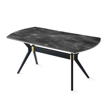 Masă de luat masa Ikon Multicolor, negru