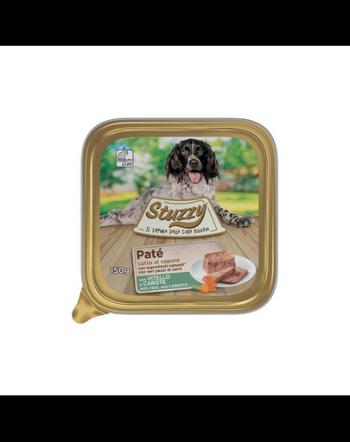 STUZZY Pate cu vitel si morcov hrana caine adult 150 g