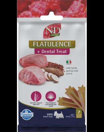 FARMINA N&amp;D Quinoa Dental Treat Flatulence Mini 60 g gustare dentara pentru caini de talie mica