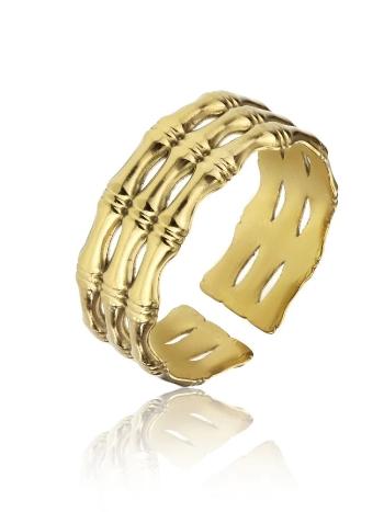 Marc Malone Inel deschis placat cu aur Raelynn Gold Ring MCR23008G