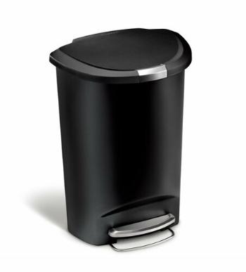 Simplehuman Coș pentru pedale 50 l, negru, negru