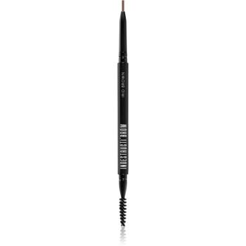 BPerfect IndestructiBrow Pencil creion de sprancene de lunga durata cu pensula culoare Irid Brown 10 g