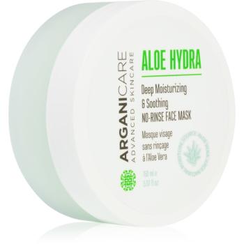 Arganicare Aloe Hydra No-Rinse Face Mask mască de hidratare profundă cu efect calmant 150 ml