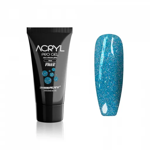 Acryl Pro Gel 2M Hema Free Micro Reflective Glitter Blue - 15g