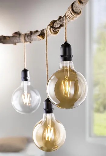 Lumină suspendată LED Vintage, set de 3 buc.