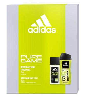 Adidas Pure Game - deodorant cu pulverizator 75 ml + gel de duș 250 ml